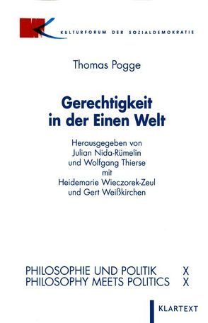 Gerechtigkeit in der Einen Welt von Pogge,  Thomas