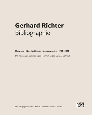 Gerhard Richter. Bibliographie von Elger,  Dietmar, Miess,  Heinrich, Schmidt,  Gunnar