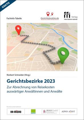 Gerichtsbezirke 2023 von Schneider,  Norbert