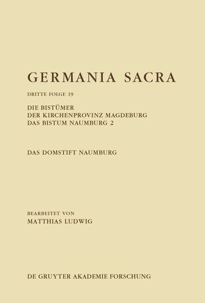 Germania Sacra. Dritte Folge / Die Bistümer der Kirchenprovinz Magdeburg. Das Bistum Naumburg 2. Das Domstift Naumburg von Ludwig,  Matthias