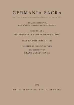 Germania Sacra. Neue Folge / Die Bistümer der Kirchenprovinz Mainz. Das Bistum Hildesheim I. Das Reichsunmittelbare Kanonissenstift Gandersheim von Goetting,  Hans