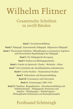 Gesammelte Schriften von Erlinghagen,  Karl, Flitner,  Andreas, Flitner,  Wilhelm, Herrmann,  Ulrich