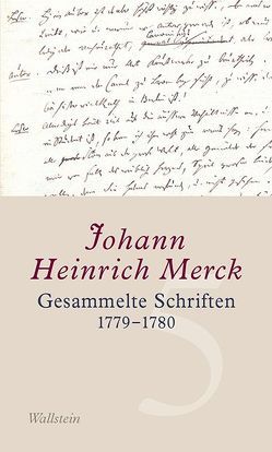 Gesammelte Schriften von Leuschner,  Ulrike, Merck,  Johann Heinrich