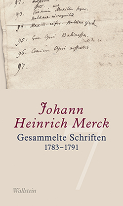 Gesammelte Schriften von Leuschner,  Ulrike, Merck,  Johann Heinrich