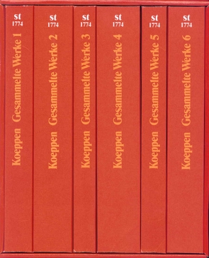 Gesammelte Werke in sechs Bänden in den suhrkamp taschenbüchern von Biel,  Dagmar von, Koeppen,  Wolfgang, Reich-Ranicki,  Marcel, Treichel,  Hans-Ulrich