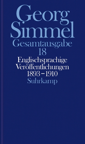 Gesamtausgabe in 24 Bänden von Frisby,  David P., Simmel,  Georg