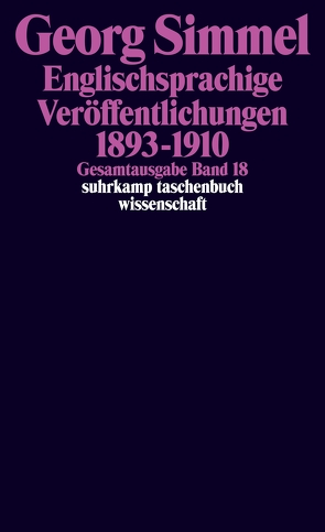 Gesamtausgabe in 24 Bänden von Frisby,  David P., Rammstedt,  Otthein, Simmel,  Georg