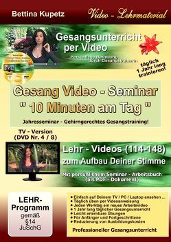 GESANG VIDEO – SEMINAR – DVD Nr. 4 von Kupetz,  Bettina