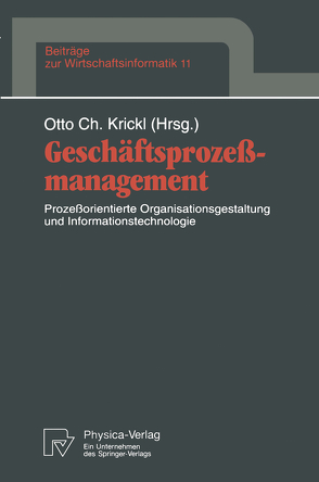 Geschäftsprozeßmanagement von Krickl,  Otto C.