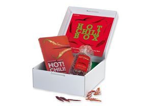 Geschenkbox mit Buch: DIE CHILI BOX – ALLES ÜBER DEN SCHÄRFSTEN GAUMENKITZEL DER WELT