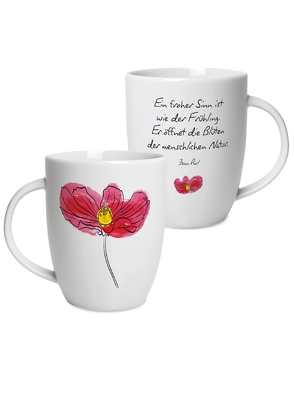 Geschenktasse Motiv „Mohnblume“