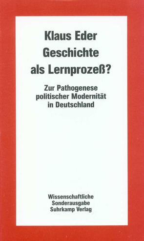 Geschichte als Lernprozeß? von Eder,  Klaus