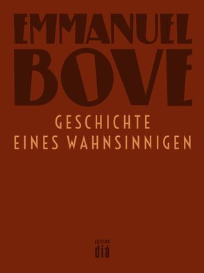 Geschichte eines Wahnsinnigen von Bove,  Emmanuel, Zingg,  Martin