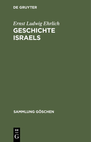 Geschichte Israels von Ehrlich,  Ernst Ludwig