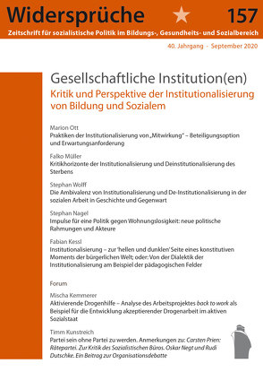 Gesellschaftliche Institutionen von Widersprüche