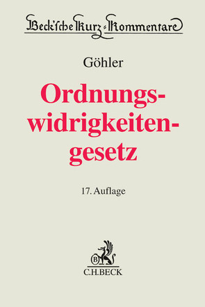 Gesetz über Ordnungswidrigkeiten von Bauer,  Martin, Göhler,  Erich, Seitz,  Helmut