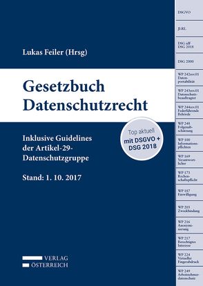 Gesetzbuch Datenschutzrecht von Lukas,  Feiler