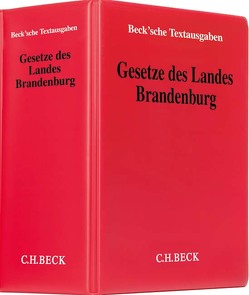 Gesetze des Landes Brandenburg von Knöll,  Hans-Jochen