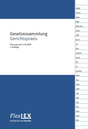 Gesetzessammlung Gerichtspraxis von FlexLex