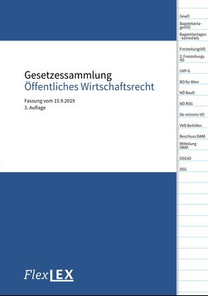 Gesetzessammlung Öffentliches Wirtschaftsrecht