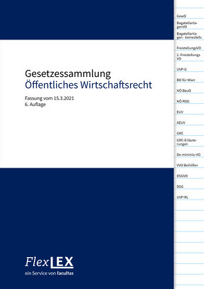 Gesetzessammlung Öffentliches Wirtschaftsrecht