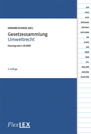 Gesetzessammlung Umweltrecht von Schnedl,  Gerhard