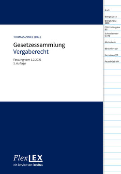 Gesetzessammlung Vergaberecht von Ziniel,  Thomas