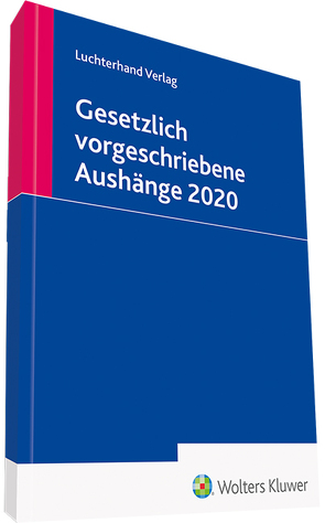 Gesetzlich vorgeschriebene Aushänge 2020