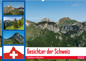 Gesichter der Schweiz – Walliser Weiden (Wandkalender 2023 DIN A2 quer) von Gaymard,  Alain