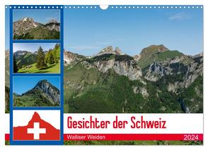 Gesichter der Schweiz – Walliser Weiden (Wandkalender 2024 DIN A3 quer), CALVENDO Monatskalender von Gaymard,  Alain