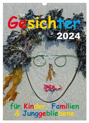 Gesichter für Kinder, Familien & Junggebliebene (Wandkalender 2024 DIN A3 hoch), CALVENDO Monatskalender von Vogl,  Oskar