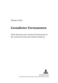 Gestaltetes Verstummen von Goller,  Mirjam