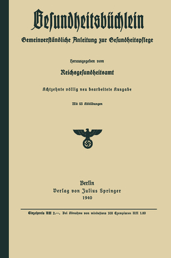 Gesundheitsbüchlein von Reichsgesundheitsamt,  NA