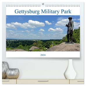 Gettysburg Military Park (hochwertiger Premium Wandkalender 2024 DIN A2 quer), Kunstdruck in Hochglanz von Enders,  Borg