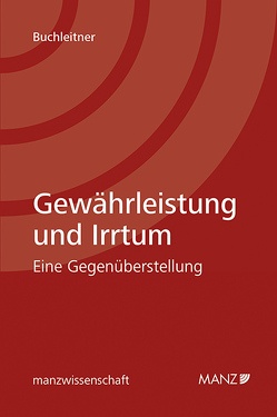 Gewährleistung und Irrtum von Buchleitner,  Christina