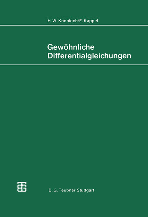 Gewöhnliche Differentialgleichungen von Kappel,  F., Knobloch,  H.W.