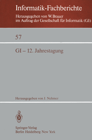 GI-12. Jahrestagung von Nehmer,  J.