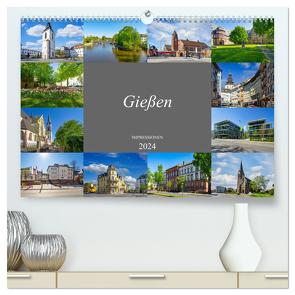 Gießen Impressionen (hochwertiger Premium Wandkalender 2024 DIN A2 quer), Kunstdruck in Hochglanz von Meutzner,  Dirk