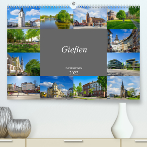 Gießen Impressionen (Premium, hochwertiger DIN A2 Wandkalender 2022, Kunstdruck in Hochglanz) von Meutzner,  Dirk