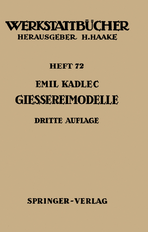 Gießereimodelle von Kadlec,  E.