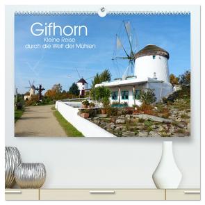 Gifhorn – Kleine Reise durch die Welt der Mühlen (hochwertiger Premium Wandkalender 2024 DIN A2 quer), Kunstdruck in Hochglanz von Kruse,  Gisela