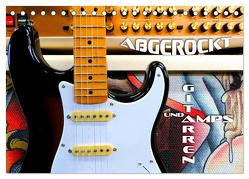 Gitarren und Amps – abgerockt (Tischkalender 2024 DIN A5 quer), CALVENDO Monatskalender von Bleicher,  Renate