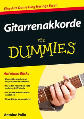 Gitarrenakkorde für Dummies von Fehn,  Oliver, Polin,  Antoine