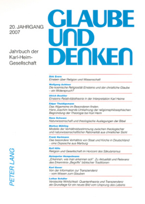 Glaube und Denken von Beuttler,  Ulrich, Rothgangel,  Martin