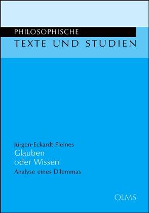 Glauben oder Wissen von Pleines,  Jürgen-Eckardt