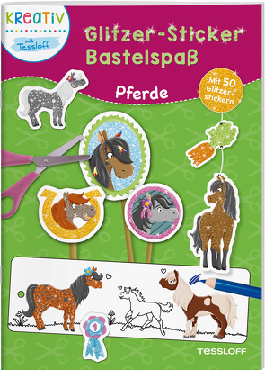 Glitzer-Sticker Bastelspaß. Pferde von Schwendemann,  Nadja