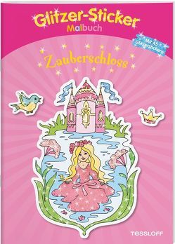 Glitzer-Sticker Malbuch Zauberschloss von Beurenmeister,  Corina