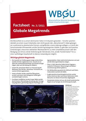 Globale Megatrends von Wissenschaftlicher Beirat der Bundesregierung Globale Umweltveränderungen,  WBGU