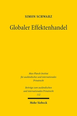 Globaler Effektenhandel von Schwarz,  Simon