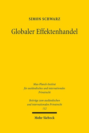 Globaler Effektenhandel von Schwarz,  Simon